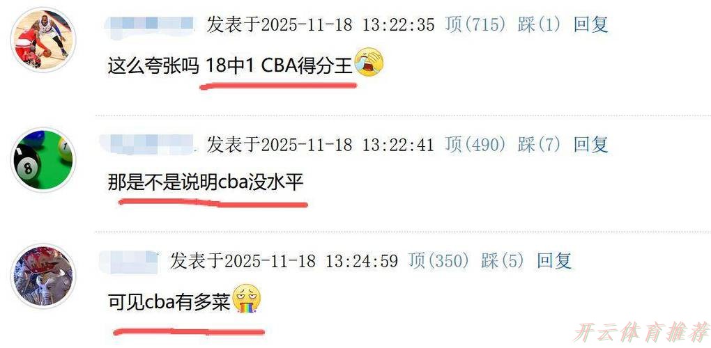 开云体育网址：太夸张了！CBA得分王打大学生18中1，球迷惊呼：可见CBA有多菜